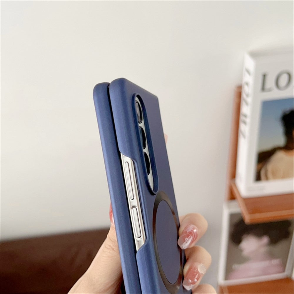 For Samsung Galaxy Z Fold3 5G Skin-touch Phone Cover Hard PC Magnetic Case