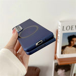 For Samsung Galaxy Z Fold3 5G Skin-touch Phone Cover Hard PC Magnetic Case