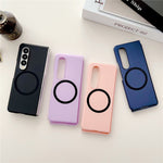 For Samsung Galaxy Z Fold3 5G Skin-touch Phone Cover Hard PC Magnetic Case