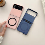 Phone Cover for Samsung Galaxy Z Flip3 5G Skin-touch Hard PC Case Magnetic Case