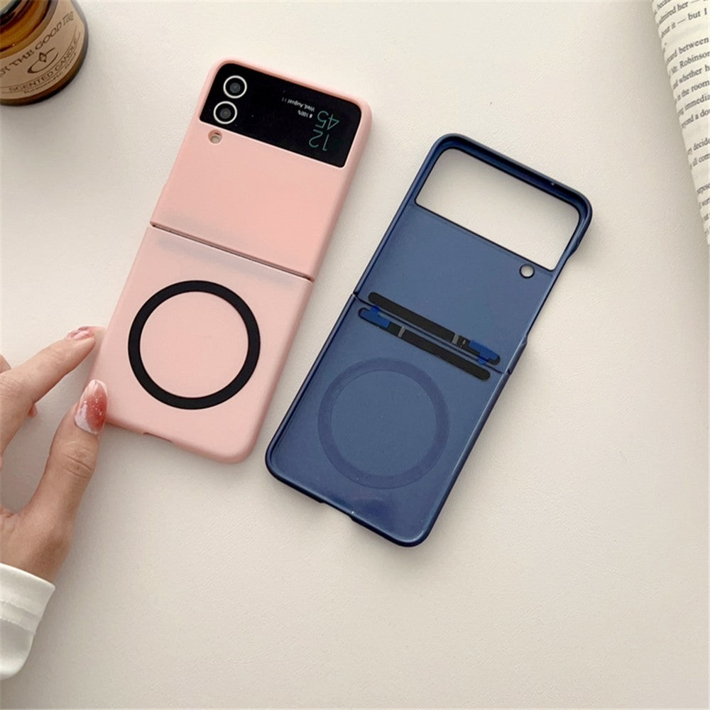 Phone Cover for Samsung Galaxy Z Flip3 5G Skin-touch Hard PC Case Magnetic Case
