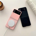 Phone Cover for Samsung Galaxy Z Flip3 5G Skin-touch Hard PC Case Magnetic Case