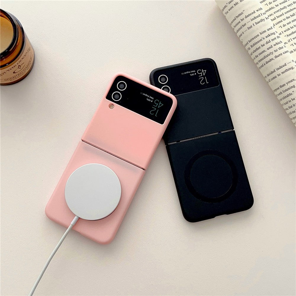 Phone Cover for Samsung Galaxy Z Flip3 5G Skin-touch Hard PC Case Magnetic Case