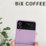 Phone Cover for Samsung Galaxy Z Flip3 5G Skin-touch Hard PC Case Magnetic Case