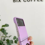 Phone Cover for Samsung Galaxy Z Flip3 5G Skin-touch Hard PC Case Magnetic Case