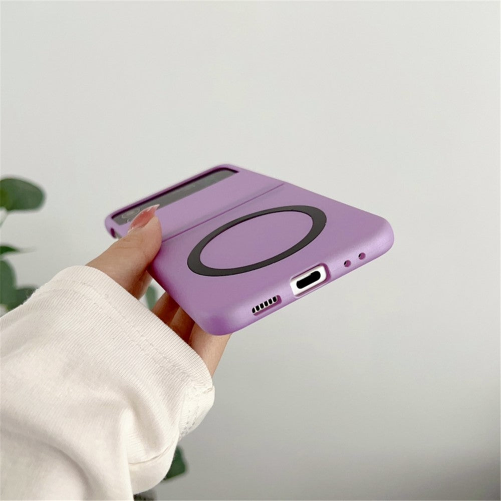 Phone Cover for Samsung Galaxy Z Flip3 5G Skin-touch Hard PC Case Magnetic Case