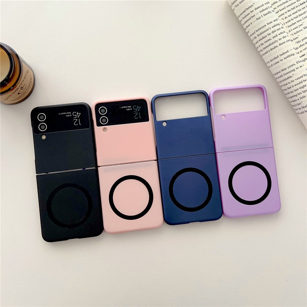 Phone Cover for Samsung Galaxy Z Flip3 5G Skin-touch Hard PC Case Magnetic Case