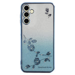 KADEM Telefoncover til Samsung Galaxy A54 5G, Gradient Glitterpulver Rhinstensdekoration Blomstermønster TPU Telefoncover