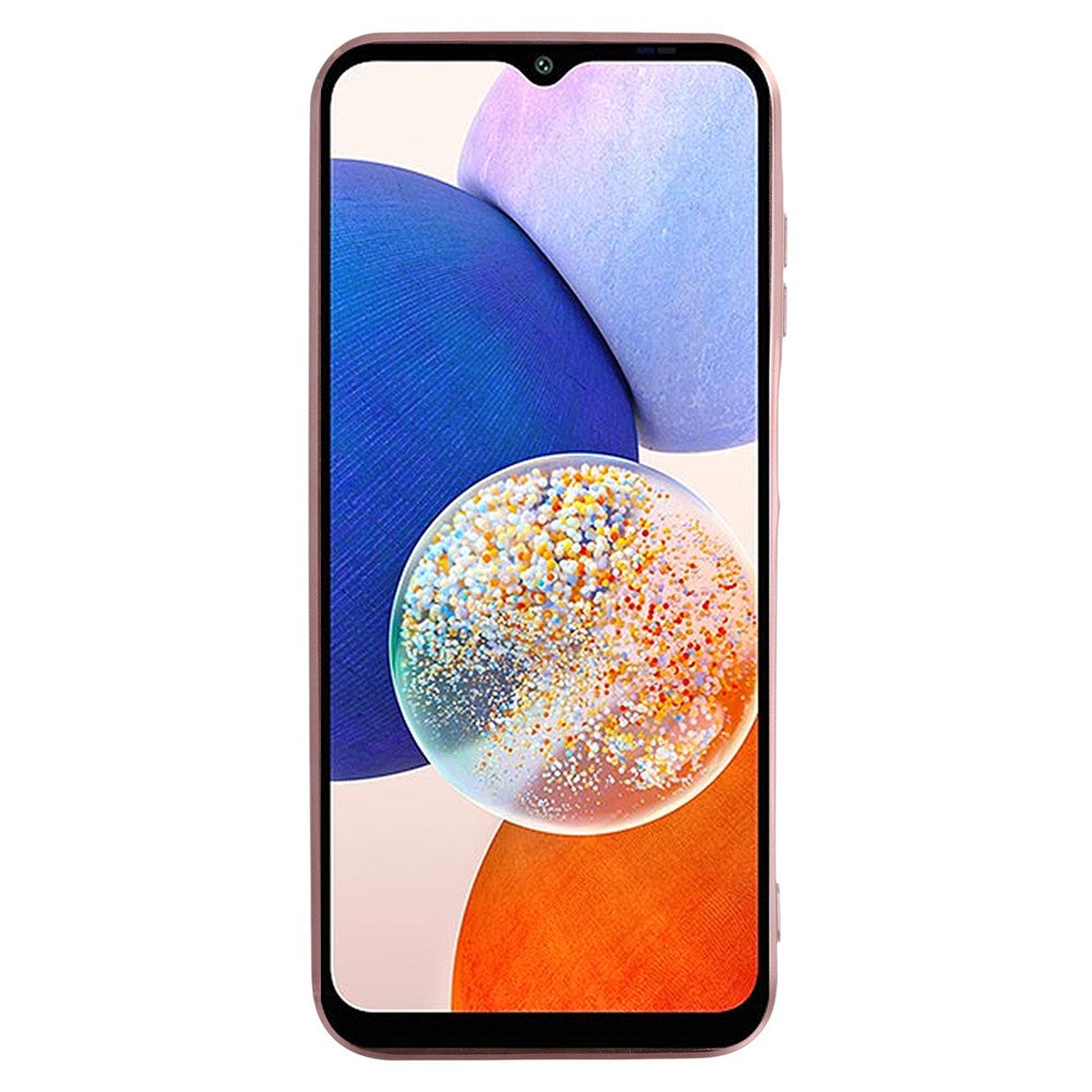 KADEM Mobilskal till Samsung Galaxy A14 5G / A14 4G, Gradient Glitter Pulver Strass Dekor Blommönster TPU Skal Skal