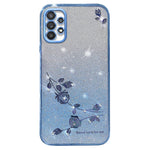 KADEM För Samsung Galaxy A23 5G (Global Version) / A23 4G Strassdekor mobilskal Gradient Glitter Blommönster mobilskal TPU-skal