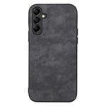 For Samsung Galaxy A24 4G (162.1 x 77.6 x 8.3mm) Phone Case Textured PU Leather Coated PC+TPU Protector Cover