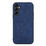 For Samsung Galaxy A24 4G (162.1 x 77.6 x 8.3mm) Phone Case Textured PU Leather Coated PC+TPU Protector Cover