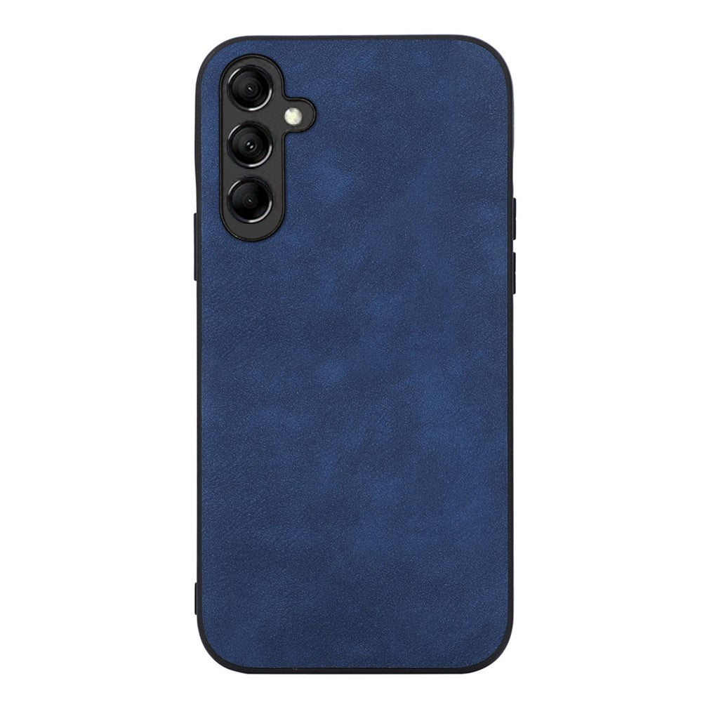 For Samsung Galaxy A24 4G (162.1 x 77.6 x 8.3mm) Phone Case Textured PU Leather Coated PC+TPU Protector Cover
