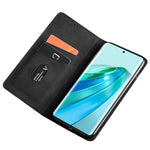 Til Honor X8a 4G Kortholder PU Læder Flip Cover Stativ Hud-venlig Følelse Mobiltelefon Cover