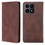 Til Honor X8a 4G Kortholder PU Læder Flip Cover Stativ Hud-venlig Følelse Mobiltelefon Cover