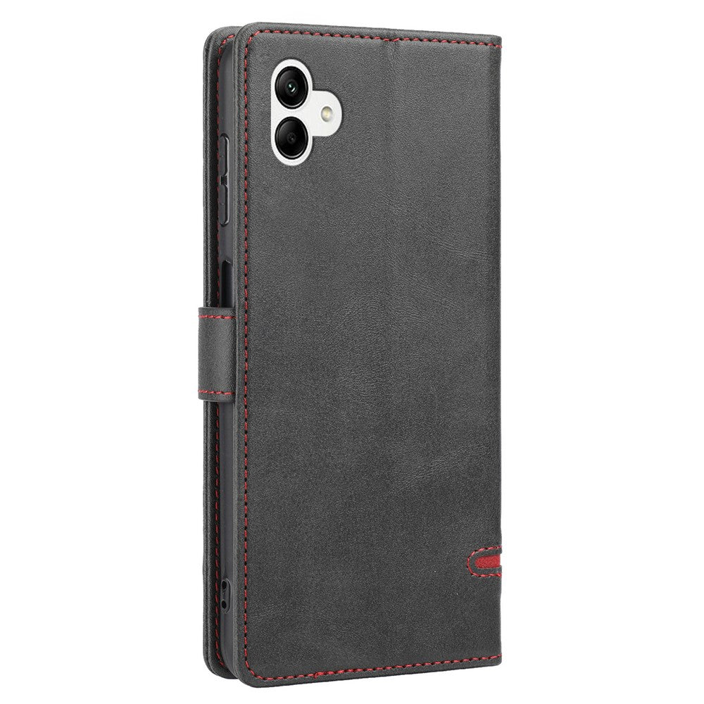 For Samsung Galaxy A04e 4G / F04 4G / M04 4G Horizontal Line PU Leather Flip Stand Case Wallet Cover