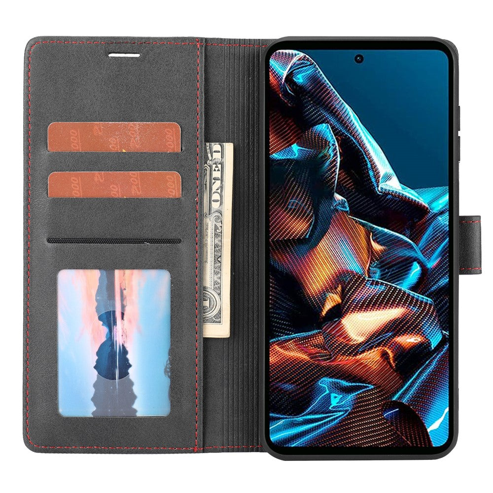 For Xiaomi Redmi Note 12 Pro 5G / 12 Pro Speed 5G / Poco X5 Pro 5G Horizontal Line Stand Wallet Leather Cover