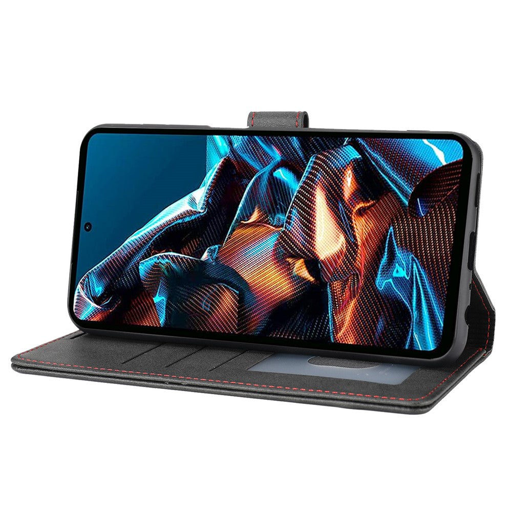 For Xiaomi Redmi Note 12 Pro 5G / 12 Pro Speed 5G / Poco X5 Pro 5G Horizontal Line Stand Wallet Leather Cover