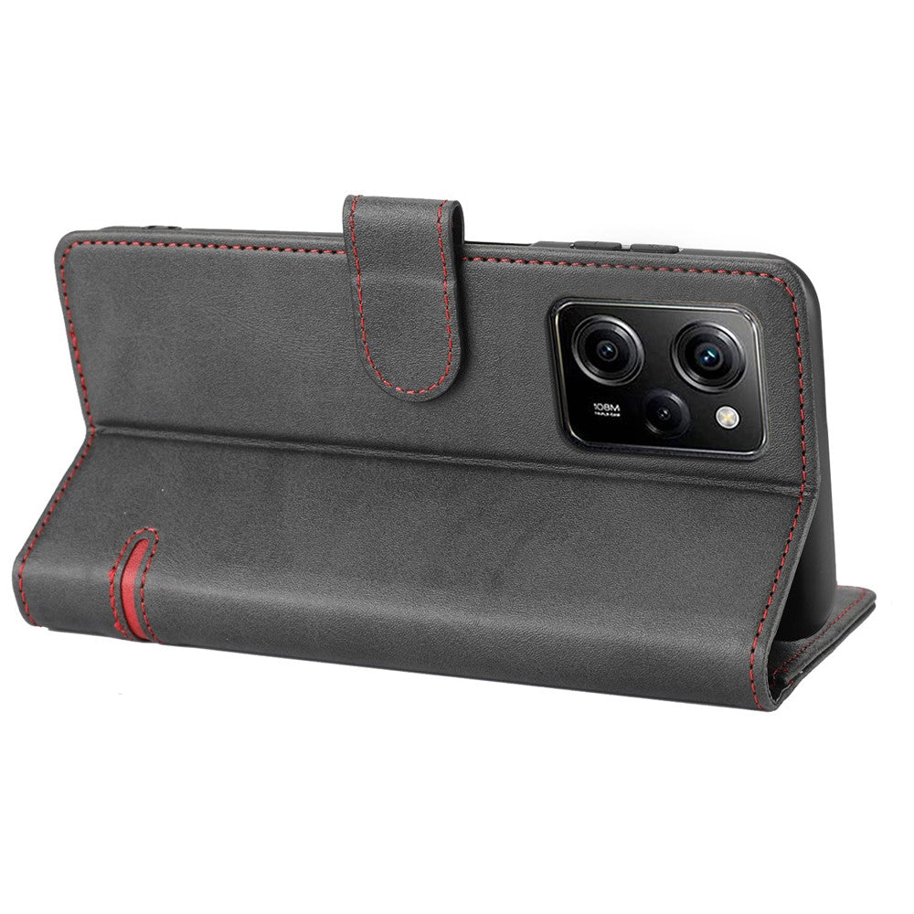 For Xiaomi Redmi Note 12 Pro 5G / 12 Pro Speed 5G / Poco X5 Pro 5G Horizontal Line Stand Wallet Leather Cover