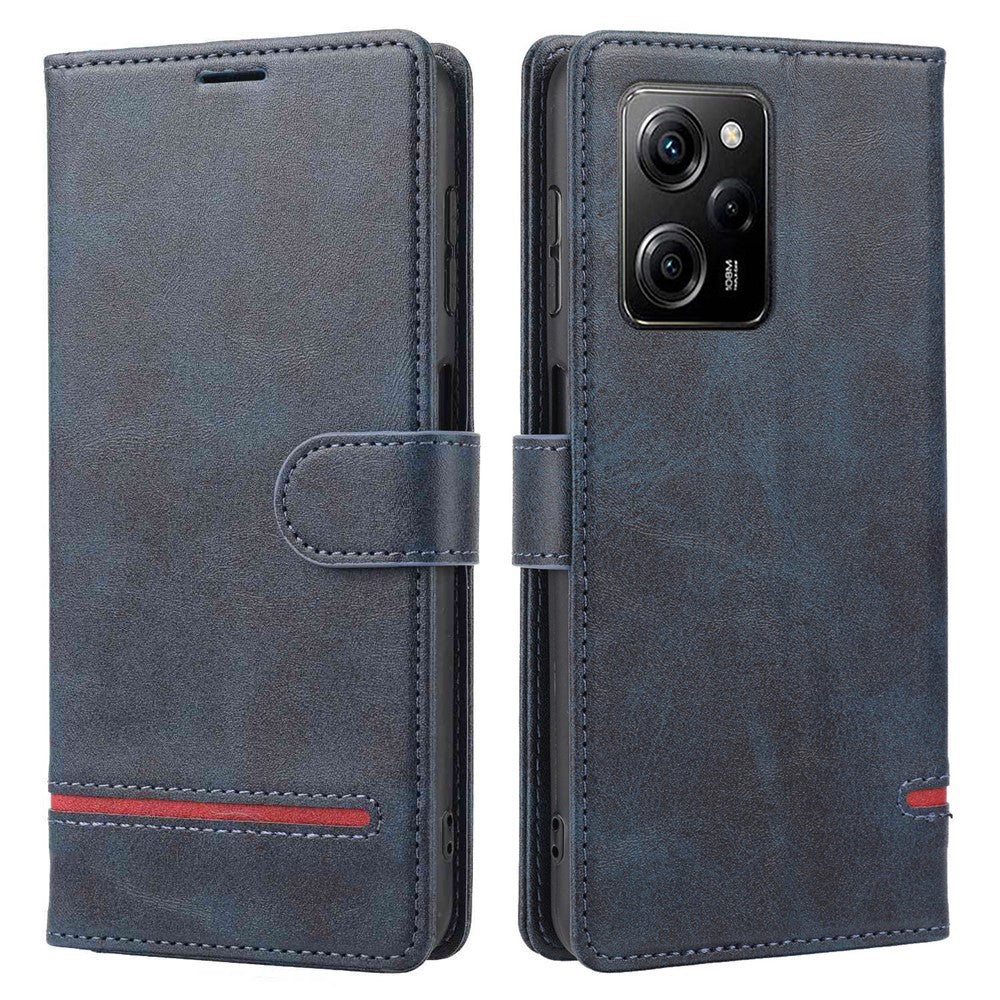 For Xiaomi Redmi Note 12 Pro 5G / 12 Pro Speed 5G / Poco X5 Pro 5G Horizontal Line Stand Wallet Leather Cover