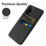 For Xiaomi Poco F5 Pro 5G / Redmi K60 Pro 5G / K60 5G Hard PC + Cloth Phone Case Protective Cover with 2 Card Slots
