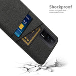 For Xiaomi Poco F5 Pro 5G / Redmi K60 Pro 5G / K60 5G Hard PC + Cloth Phone Case Protective Cover with 2 Card Slots