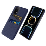 For Xiaomi Poco F5 Pro 5G / Redmi K60 Pro 5G / K60 5G Hard PC + Cloth Phone Case Protective Cover with 2 Card Slots