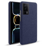 For Xiaomi Poco F5 Pro 5G / Redmi K60 Pro 5G / K60 5G Phone Case Solid Color Drop-proof Hard PC+Cloth Phone Cover