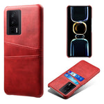 For Xiaomi Poco F5 Pro 5G / Redmi K60 Pro 5G / K60 5G PU Leather + Hard PC Phone Case Dual Card Holder Ultra Thin Protective Shell Cover