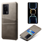 For Xiaomi Poco F5 Pro 5G / Redmi K60 Pro 5G / K60 5G PU Leather + Hard PC Phone Case Dual Card Holder Ultra Thin Protective Shell Cover