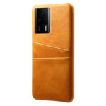 For Xiaomi Redmi K60E 5G Phone Case with 2 Card Slots Pocket PU Leather + Hard PC Protective Cover