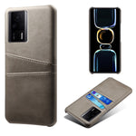 For Xiaomi Redmi K60E 5G Phone Case with 2 Card Slots Pocket PU Leather + Hard PC Protective Cover