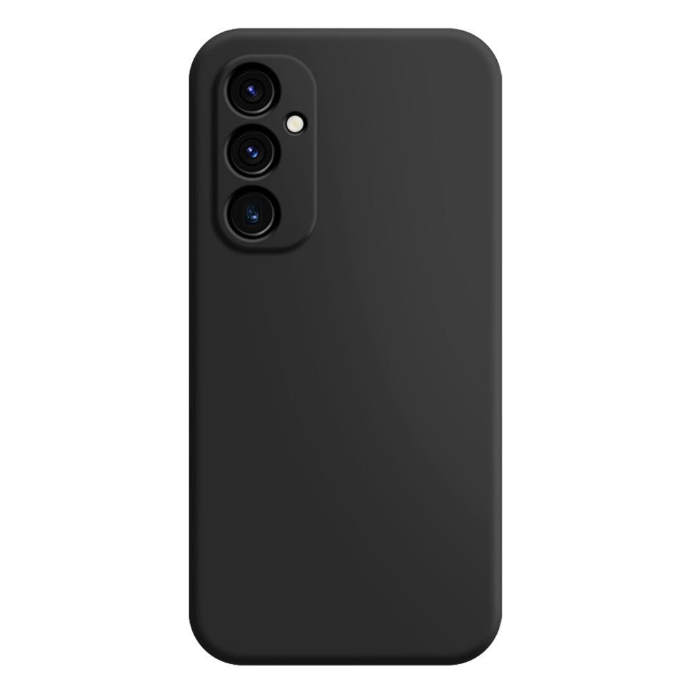 For Samsung Galaxy A34 5G Rubberized TPU + Soft Fiber Lining Phone Case Straight Edge Anti-Scratch Cover