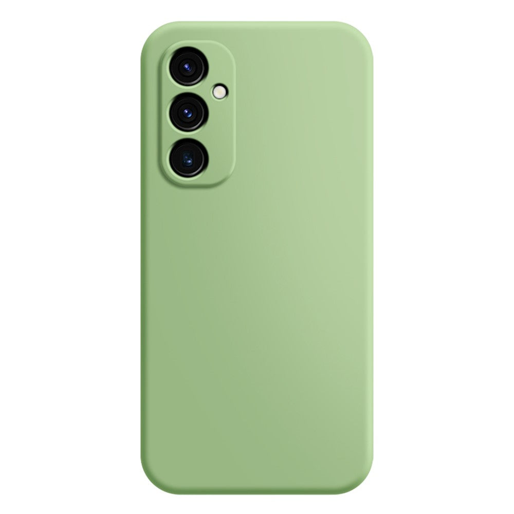 For Samsung Galaxy A34 5G Rubberized TPU + Soft Fiber Lining Phone Case Straight Edge Anti-Scratch Cover
