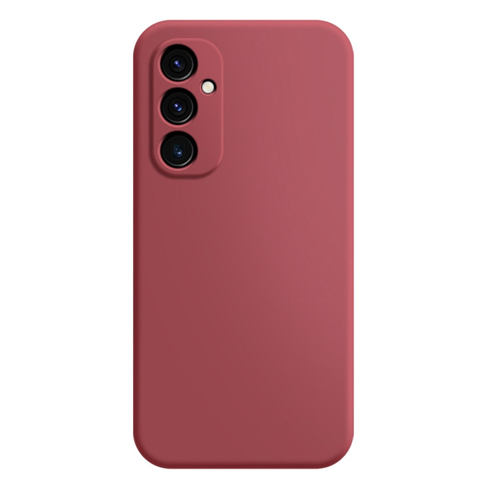 For Samsung Galaxy A34 5G Rubberized TPU + Soft Fiber Lining Phone Case Straight Edge Anti-Scratch Cover