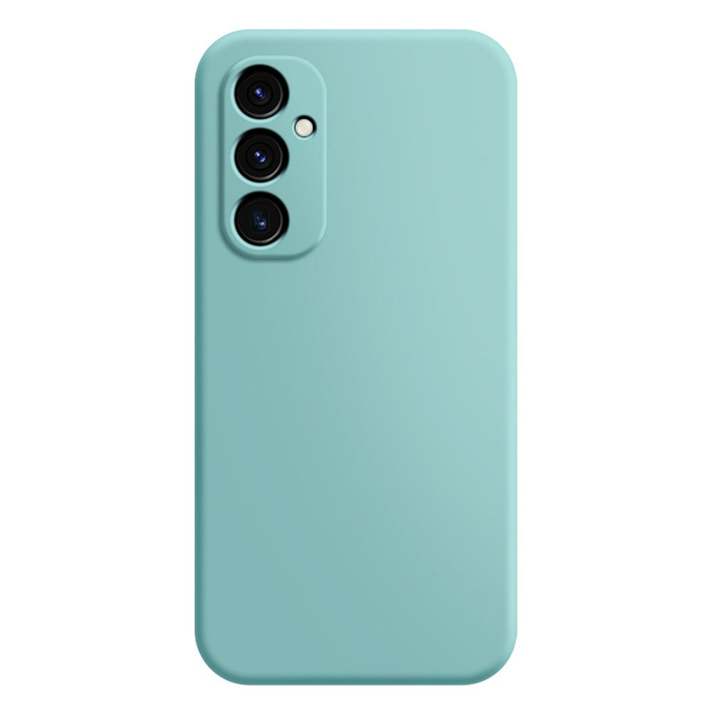 For Samsung Galaxy A34 5G Rubberized TPU + Soft Fiber Lining Phone Case Straight Edge Anti-Scratch Cover
