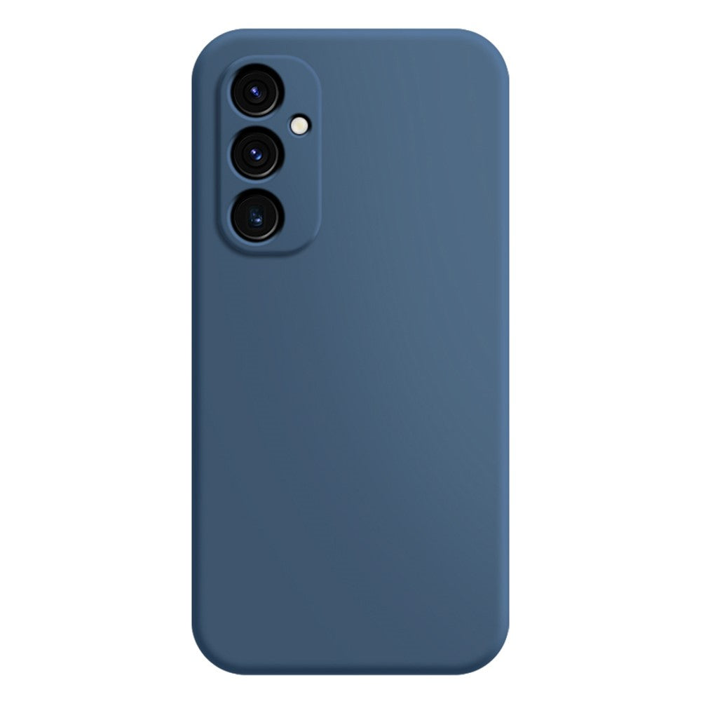 For Samsung Galaxy A34 5G Rubberized TPU + Soft Fiber Lining Phone Case Straight Edge Anti-Scratch Cover
