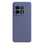 OnePlus 11 5G mjukt TPU halkfritt gummerat bakstycke fiberfodral rak kant mobilskal