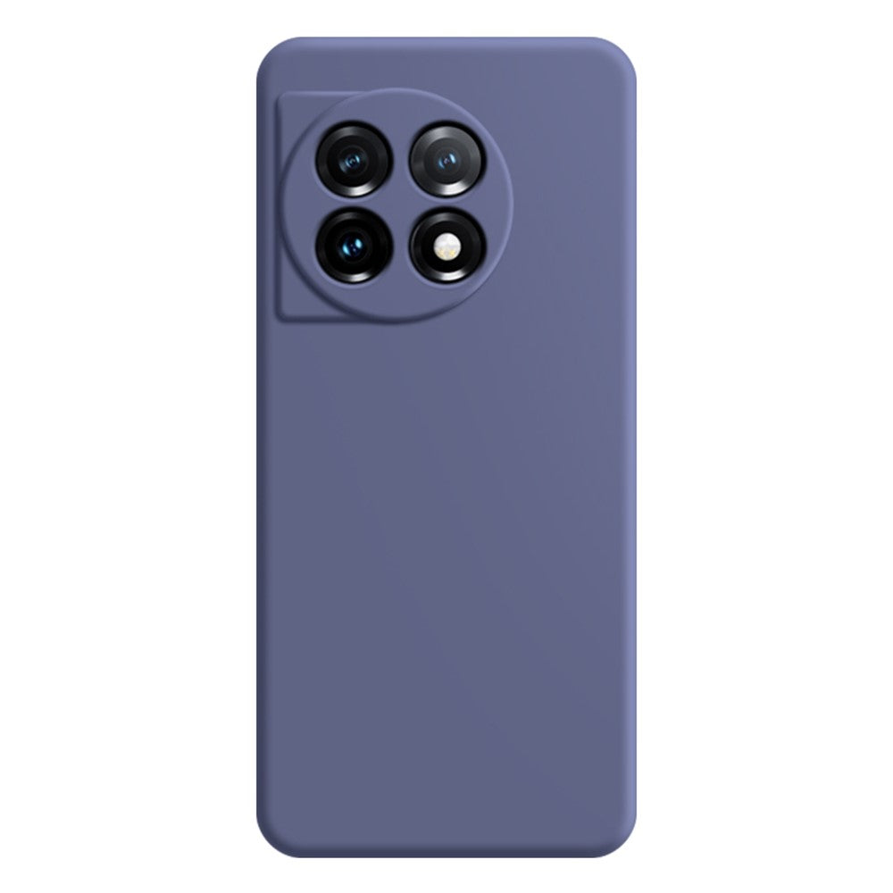 OnePlus 11 5G mjukt TPU halkfritt gummerat bakstycke fiberfodral rak kant mobilskal