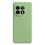 OnePlus 11 5G mjukt TPU halkfritt gummerat bakstycke fiberfodral rak kant mobilskal