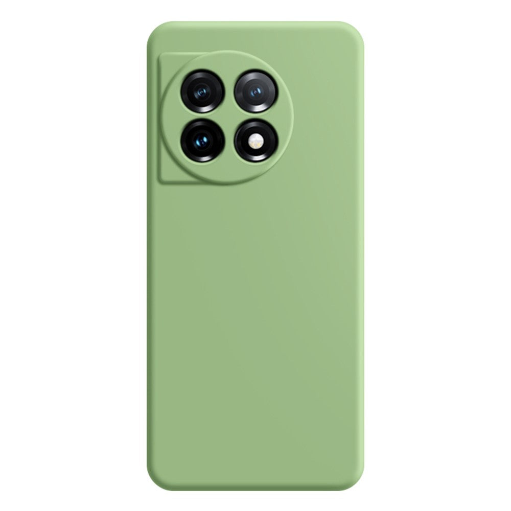 OnePlus 11 5G mjukt TPU halkfritt gummerat bakstycke fiberfodral rak kant mobilskal
