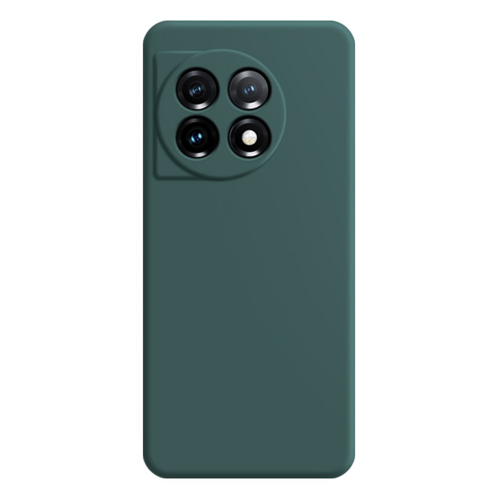 OnePlus 11 5G mjukt TPU halkfritt gummerat bakstycke fiberfodral rak kant mobilskal