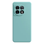 OnePlus 11 5G mjukt TPU halkfritt gummerat bakstycke fiberfodral rak kant mobilskal
