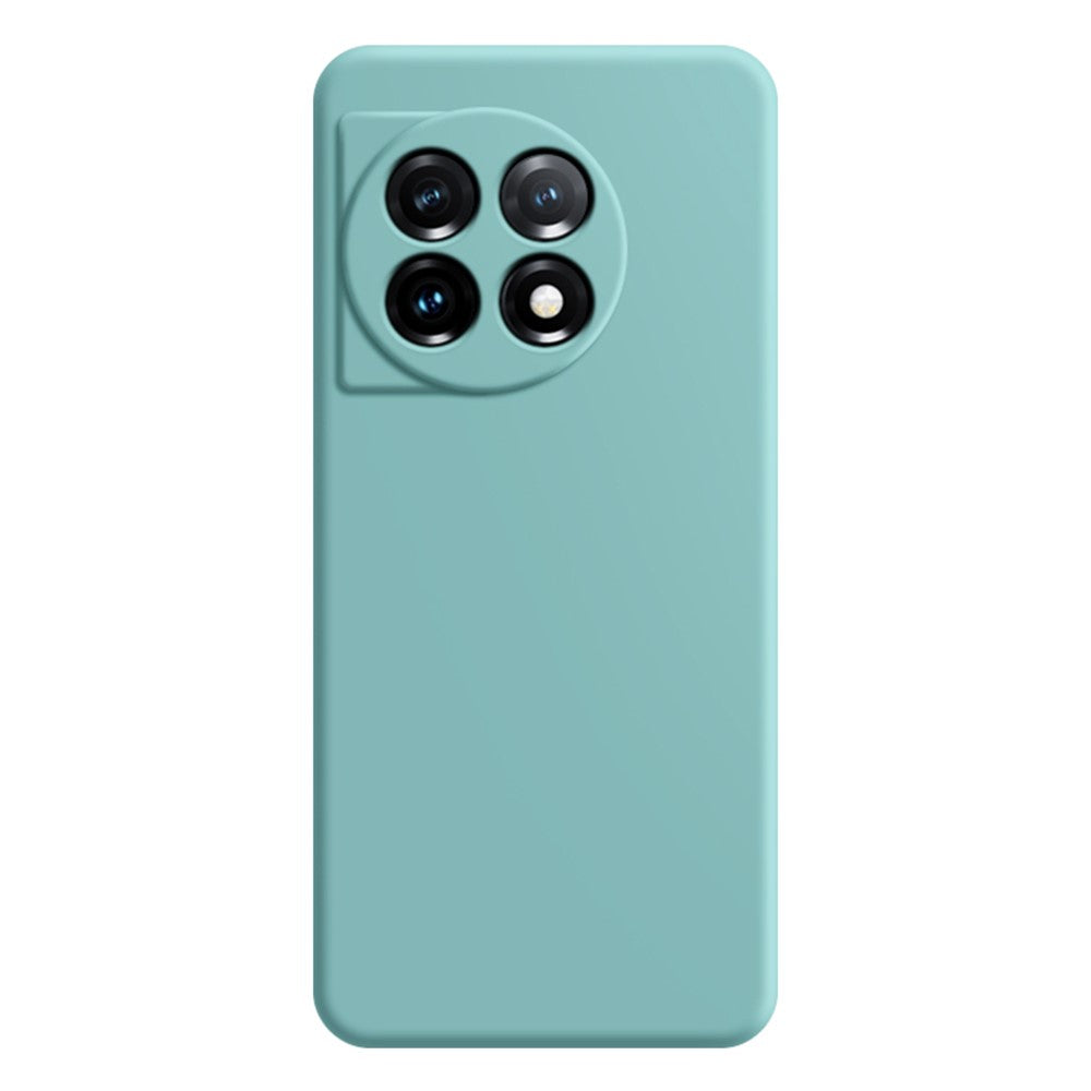 OnePlus 11 5G mjukt TPU halkfritt gummerat bakstycke fiberfodral rak kant mobilskal