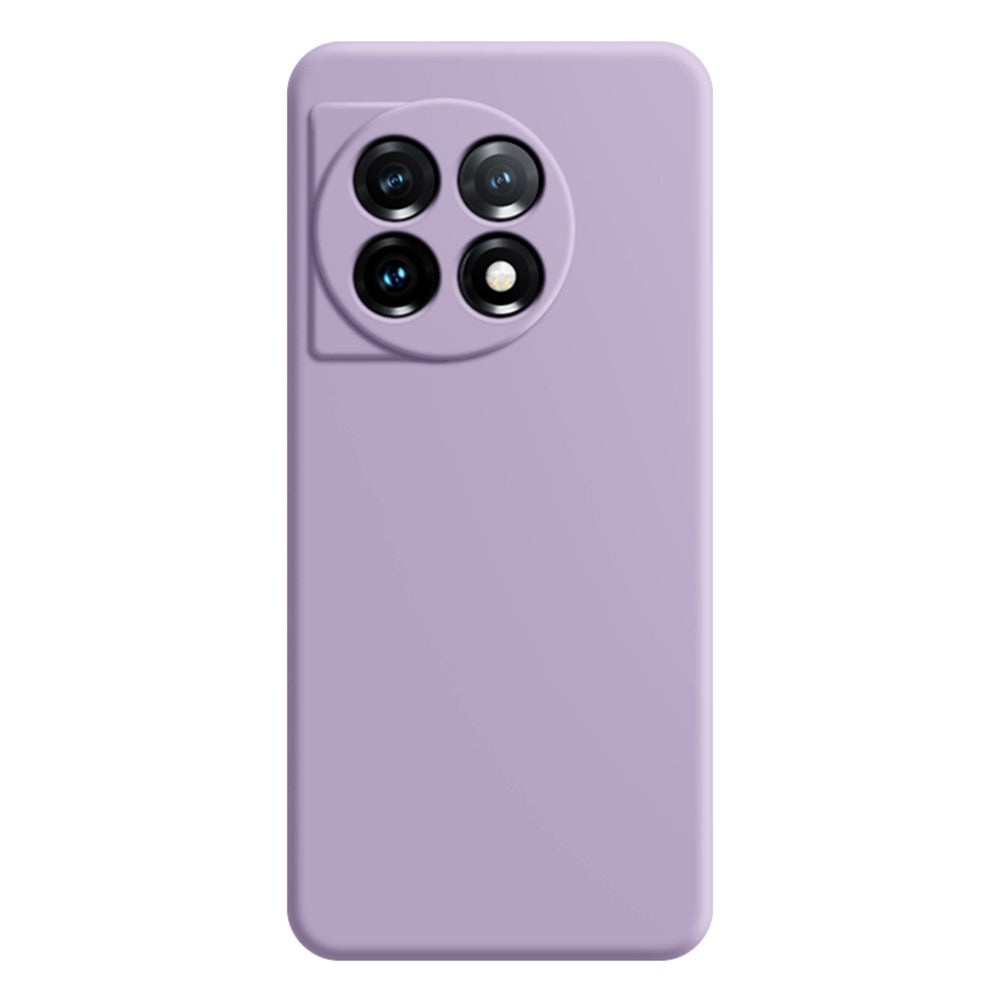 OnePlus 11 5G mjukt TPU halkfritt gummerat bakstycke fiberfodral rak kant mobilskal
