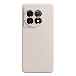 OnePlus 11 5G mjukt TPU halkfritt gummerat bakstycke fiberfodral rak kant mobilskal
