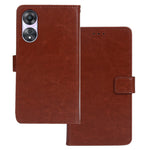 IDEWEI For Oppo A78 5G Protective Cover Crazy Horse Texture PU Leather Wallet Stand Phone Case