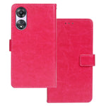 IDEWEI For Oppo A78 5G Protective Cover Crazy Horse Texture PU Leather Wallet Stand Phone Case