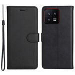 KT Läder Series-2 för Xiaomi 13 5G Enfärgat mobilfodral i PU-läder med plånbok och rem