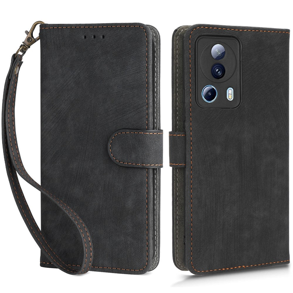 For Xiaomi 13 Lite / Civi 2 5G Wallet Phone Case RFID Blocking Stand Phone Leather Cover with Strap